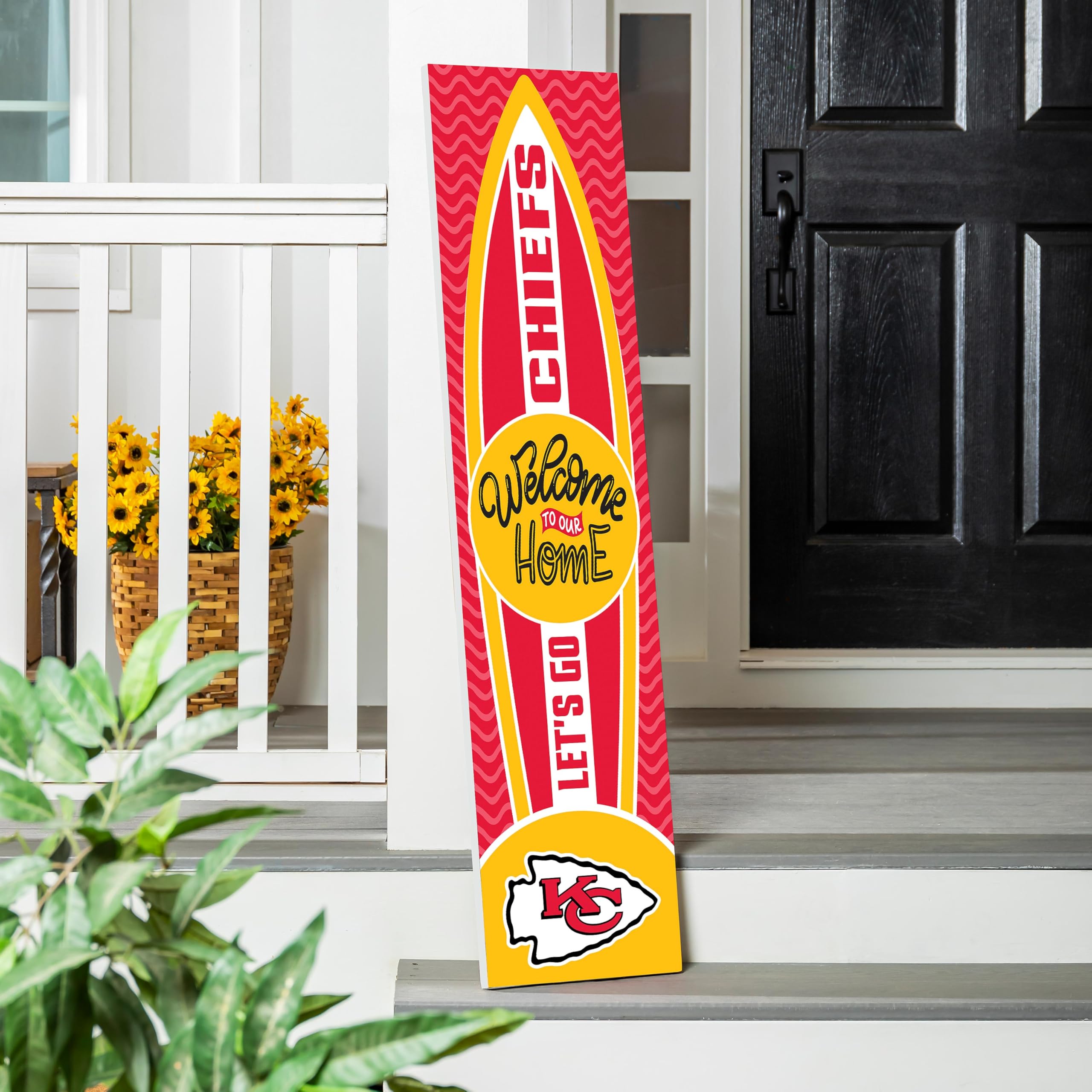 Amazon.com : NFL Kansas City Chiefs Porch Leaner Sign, 47 inch
